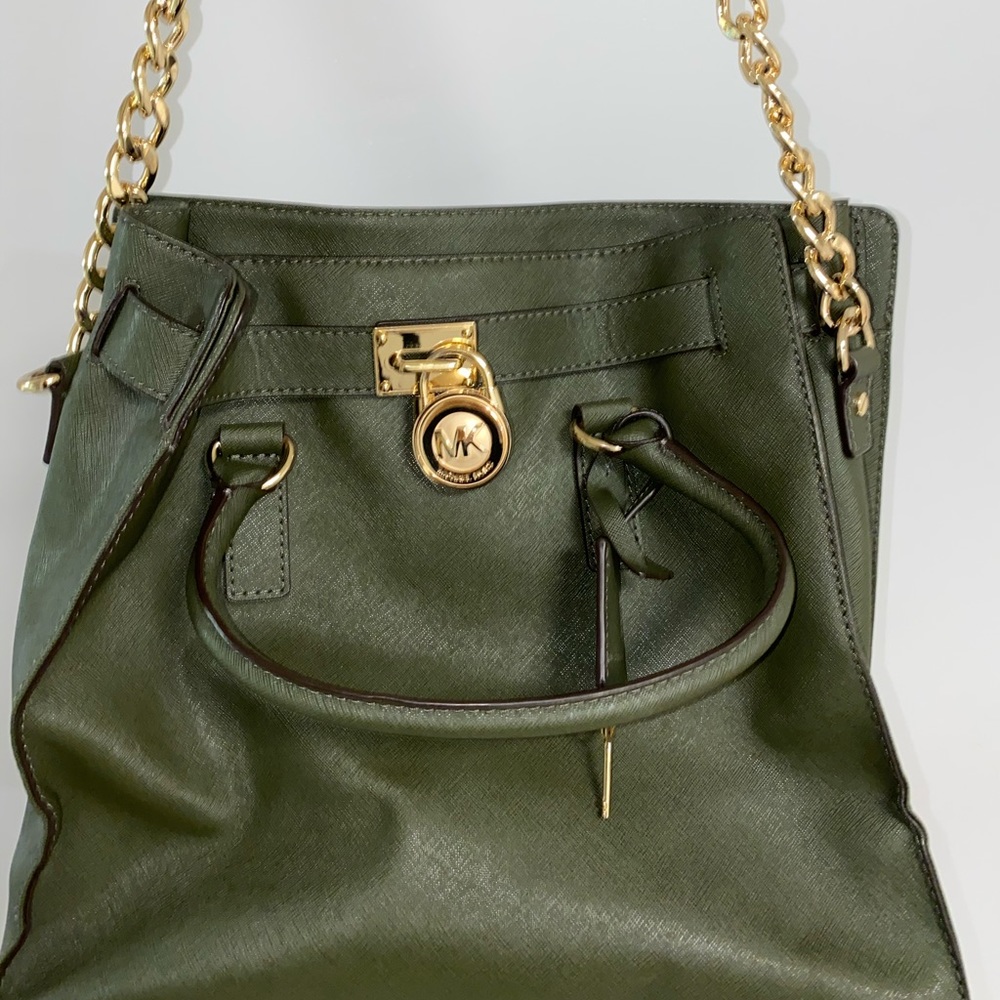 Michael Kors - Forest Green Leather Bag